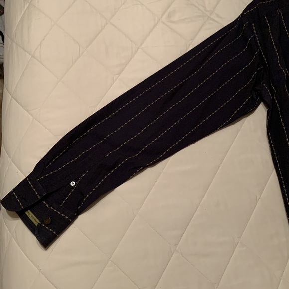 Ted Baker of London Navy w/Brown stripes including Carolina Blue Floral Deaign - Picture 7 of 10